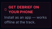 Load image into Gallery viewer, Track Debrief Lab