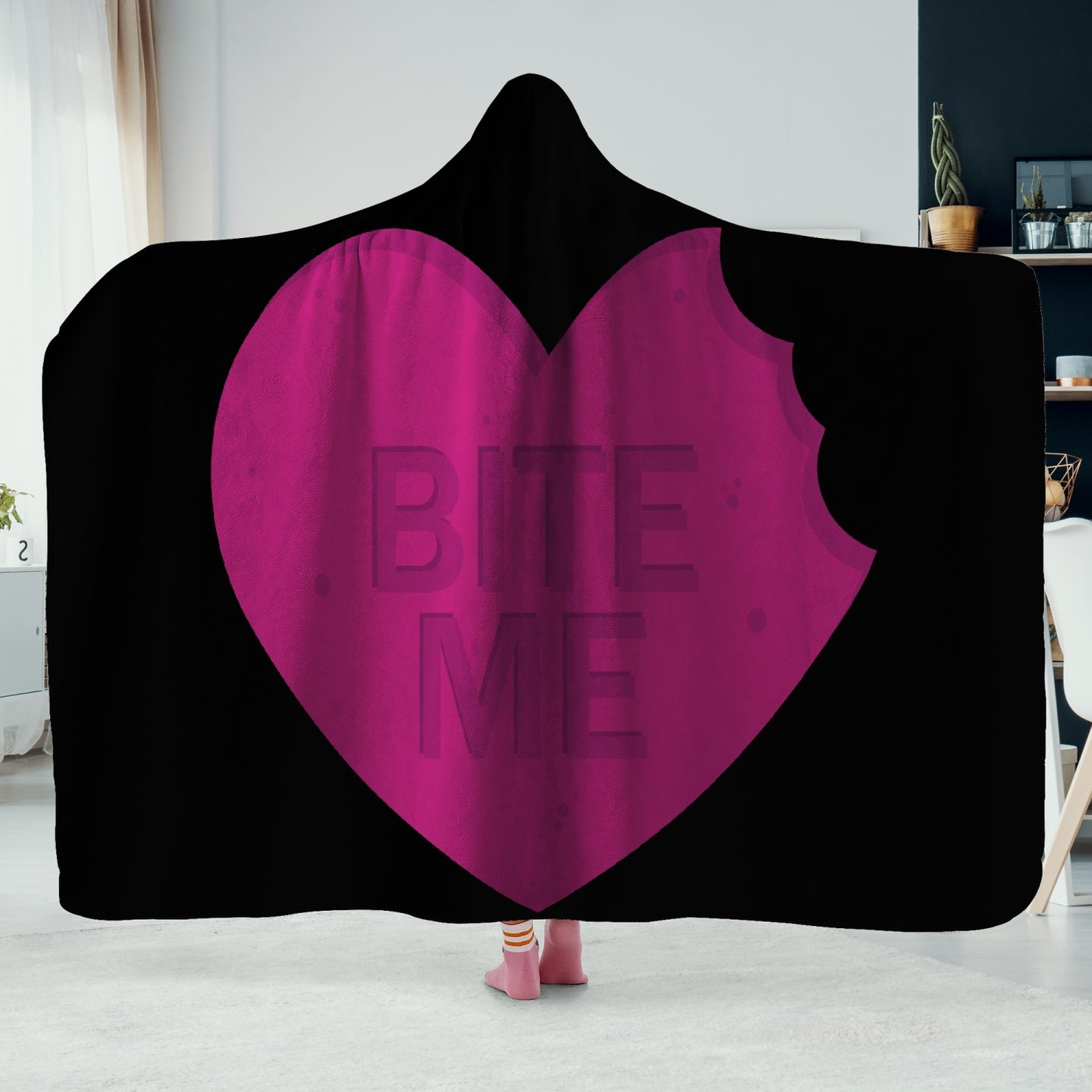 BITE ME Hoodie Blanket