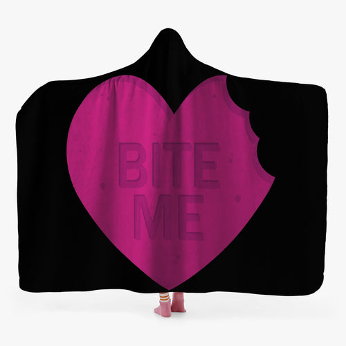 BITE ME Hoodie Blanket