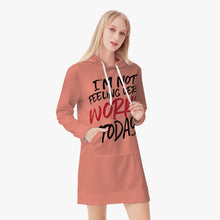 Load image into Gallery viewer, NOT WORKY TODAY  Women&#39;s Hoodie Dress