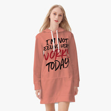 Load image into Gallery viewer, NOT WORKY TODAY  Women&#39;s Hoodie Dress