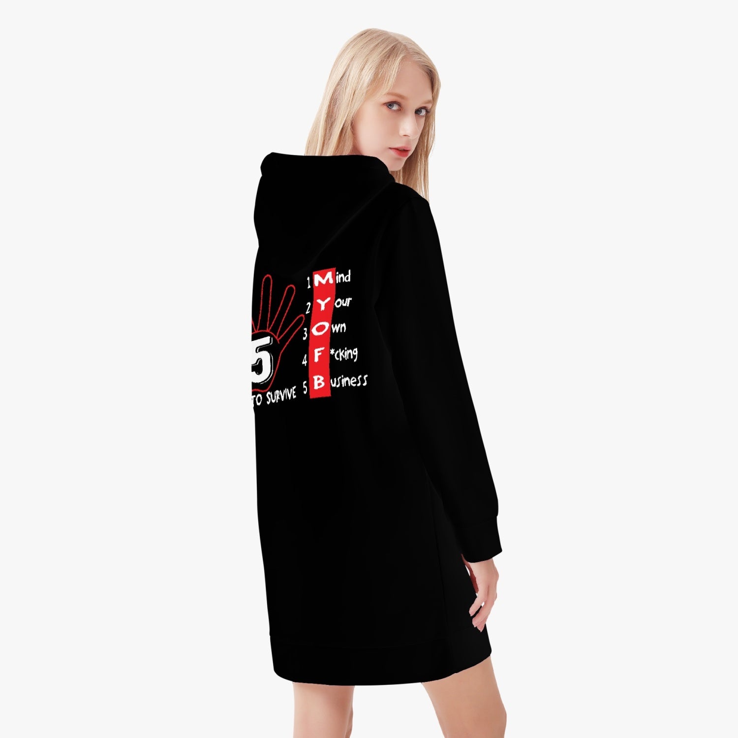 andmary Mary logo hoodie dress ブラック② EXCLUSIVE CLUB VIRGEN MARY ZIP UP HOODIE