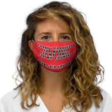 Load image into Gallery viewer, TODAY I PRODUCED  Face Mask    PRINTED IN THE UK ALLOW 40 DAYS FOR DELIVERY