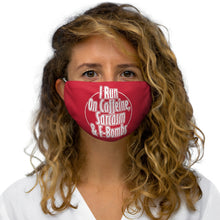 Load image into Gallery viewer, I Run On Caffeine, Sarcasm &amp; F-Bombs Face Mask       PRINTED IN THE UK ALLOW 40 DAYS FOR DELIVERY