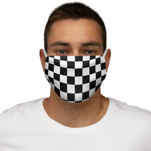 Load image into Gallery viewer, Checkered Flag Face Mask                  PRINTED IN THE UK ALLOW 40 DAYS FOR DELIVERY