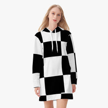 Load image into Gallery viewer, CHECKER Women&#39;s Hoodie Dress