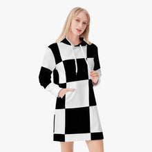 Load image into Gallery viewer, CHECKER Women&#39;s Hoodie Dress