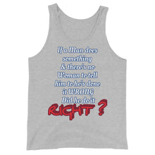 Load image into Gallery viewer, IF A MAN DOES SOMETHING Tank Top