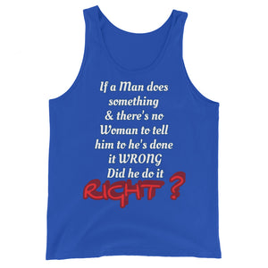 IF A MAN DOES SOMETHING Tank Top