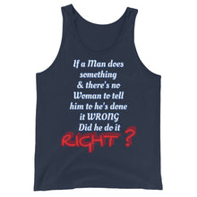 Load image into Gallery viewer, IF A MAN DOES SOMETHING Tank Top