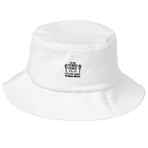 I’m The Tennis Coach Old School Bucket Hat