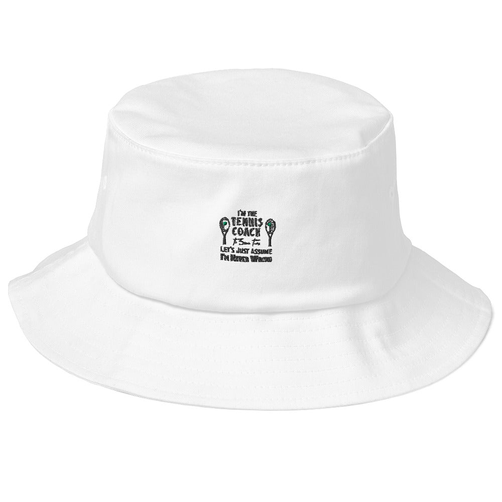I’m The Tennis Coach Old School Bucket Hat