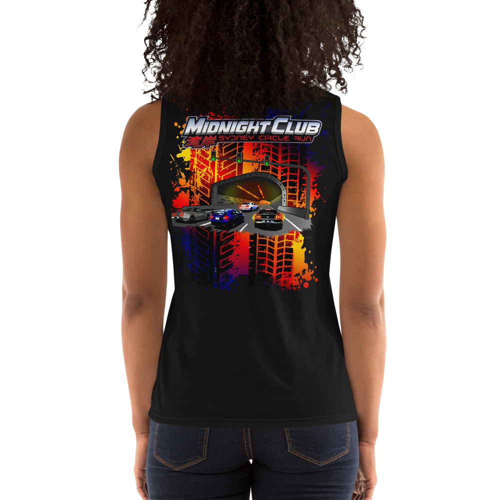 The Midnight Club back print Ladies' Tank