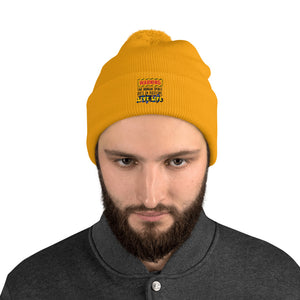 Live Life Pom-Pom Beanie