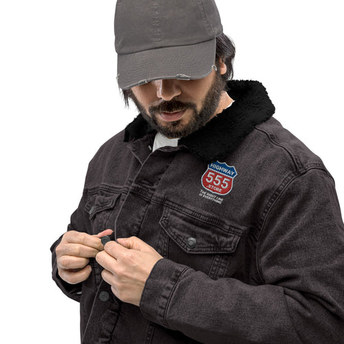 555 denim sherpa jacket